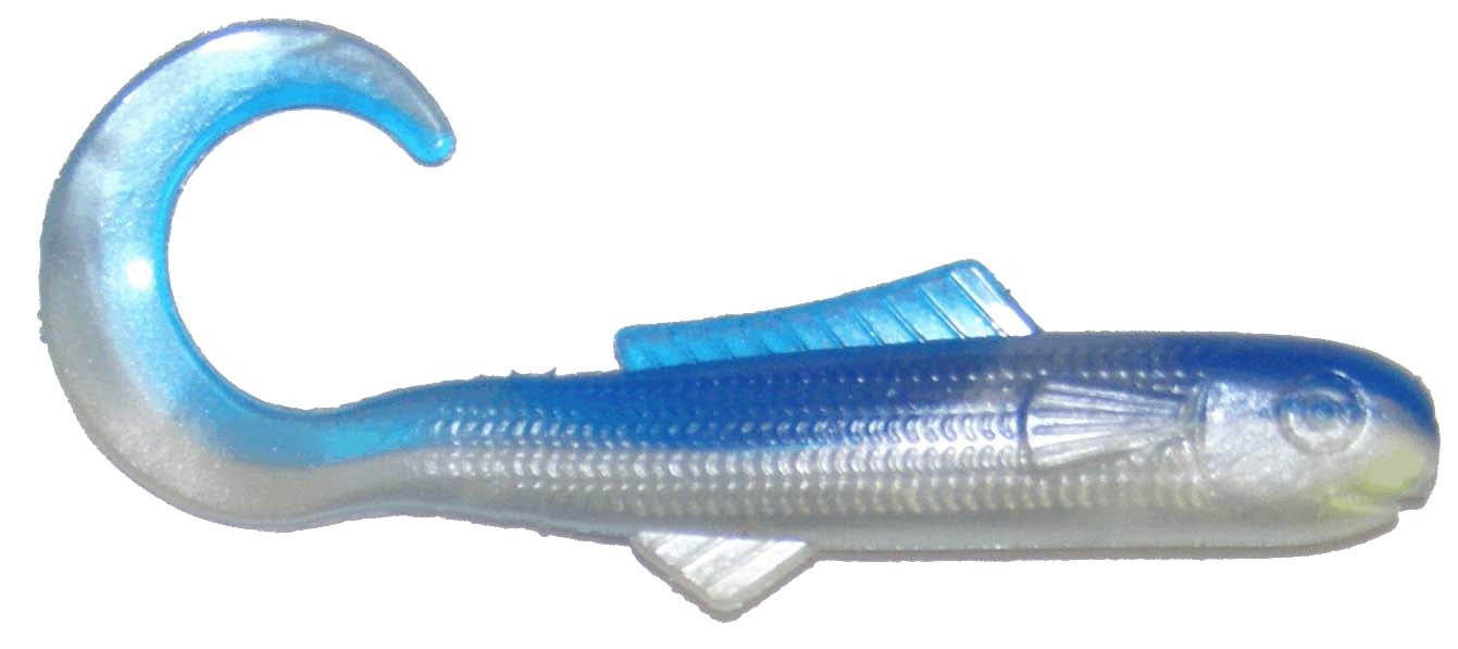 3" Painted Back Curl Tail Minnow (Pack of 25)